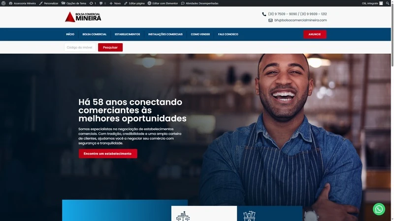 Site desenvolvido para Assessoria Mineira