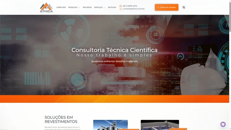 Site desenvolvido para Athica